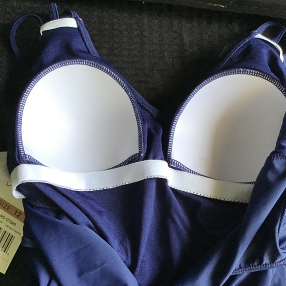 Triple strap Navy Tankini - Picture 4 of 4